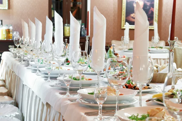 Set de masă de catering close-up — Fotografie, imagine de stoc
