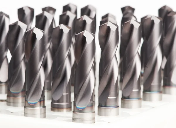 Heap of finished metal drills — Stock Photo, Image