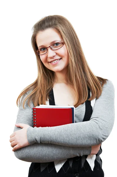 Bellezza studentessa ragazza studiare — Foto Stock