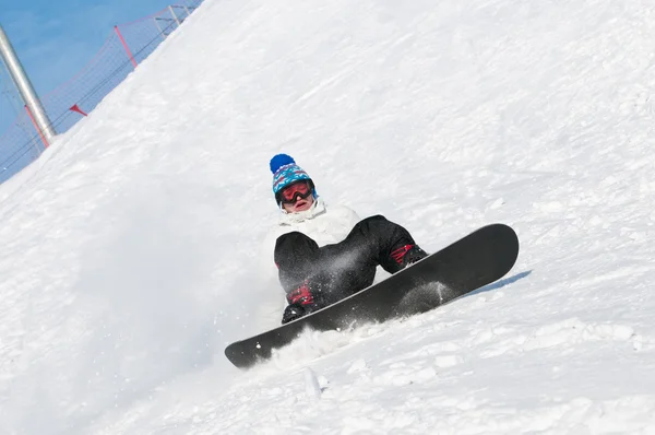 Extrémní sport snowboardu — Stock fotografie