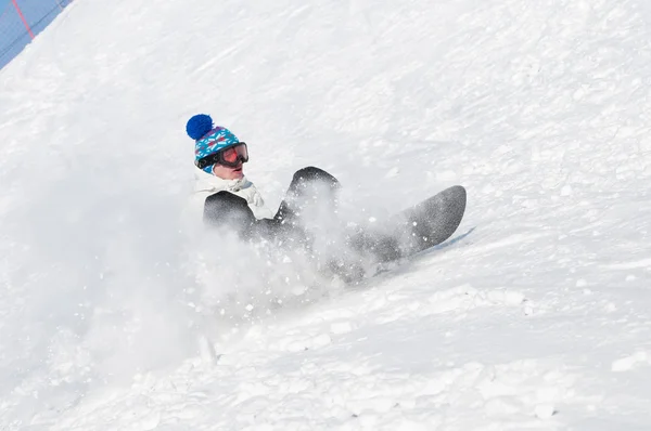 Extrémní sport snowboardu — Stock fotografie
