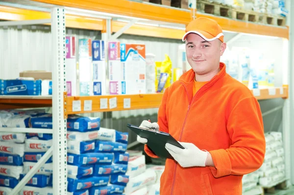 Worker at warehouse — Stock Photo, Image