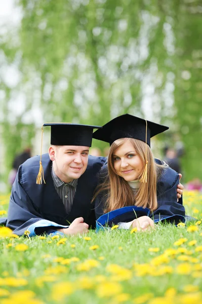 Young graduate students — Stock Photo, Image