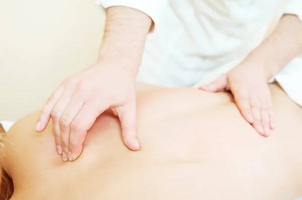 Manual medical massage technique — Stock Photo, Image