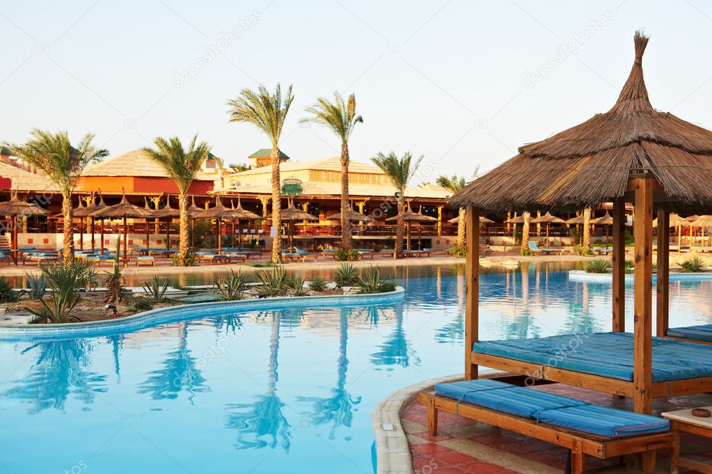 Egyptian Hotel resort background