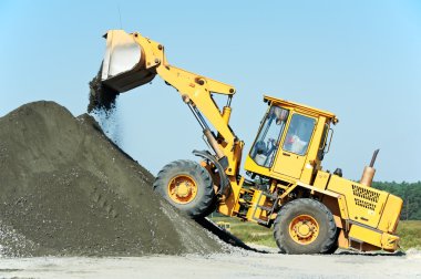 Heavy construction loader clipart