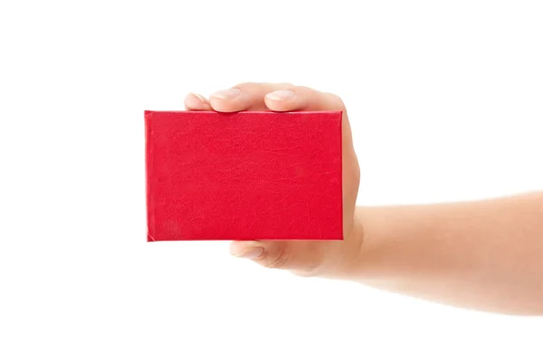 stock image Red card in human hand