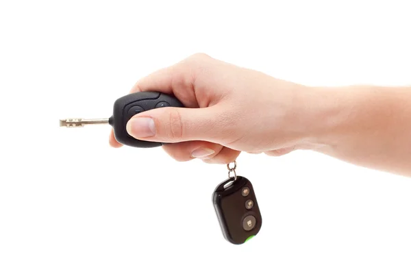 Ręka z kluczyki do samochodu. — Zdjęcie stockowe
