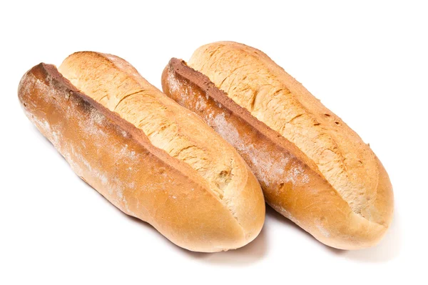 Két francia kenyér kenyér — Stock Fotó