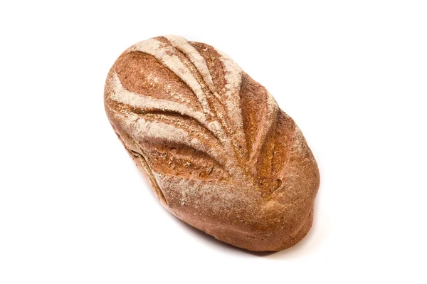 Tmavě hnědé hrubé broušení bochník chleba — Stock fotografie