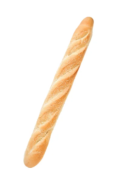 Pan de baguette francés blanco con sésamo — Foto de Stock