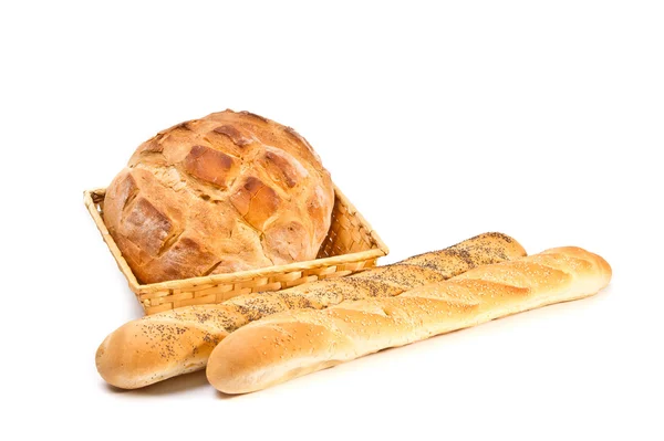 Натюрморт с хлебом — стоковое фото
