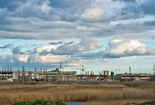 Elhagyott ipari zóna — Stock Fotó