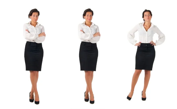 Young dark haired business woman — Stock Photo, Image