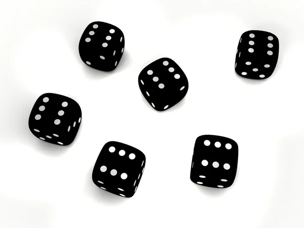 白玩骰子 — ストック写真