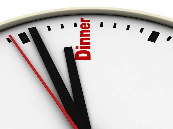 Clock of daily routine Stock Image