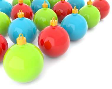 Renkli Noel baubles