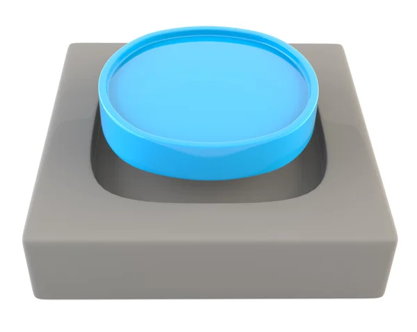 Modré tlačítko — Stock fotografie