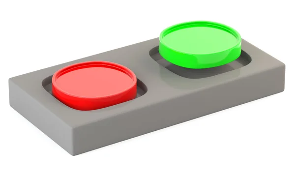 Två knappar — Stockfoto