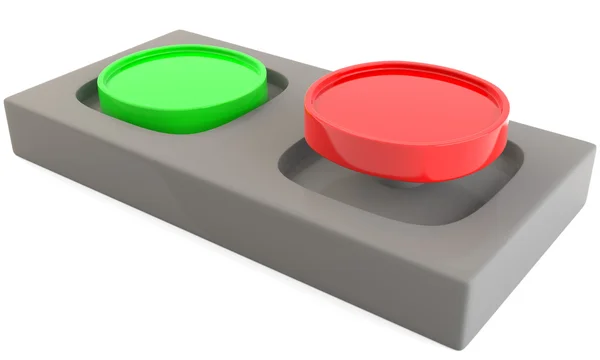Two buttons — Stock Photo, Image