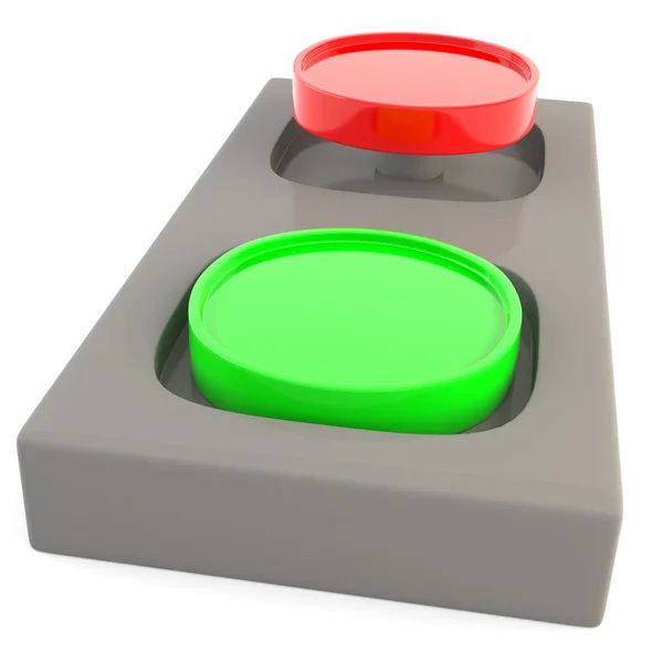 Dois botões — Fotografia de Stock