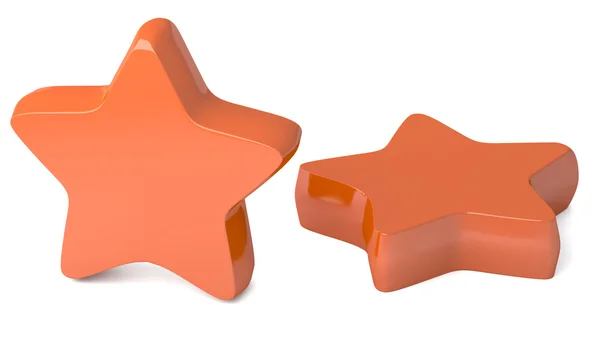 Two chocolate stars — Stock Photo, Image