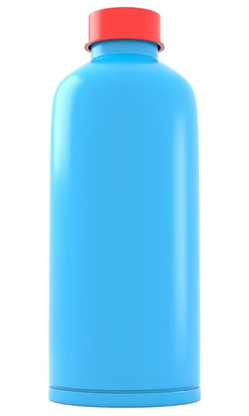 Botella de plástico azul —  Fotos de Stock