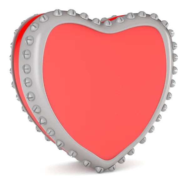 Coração em armação metálica — Fotografia de Stock