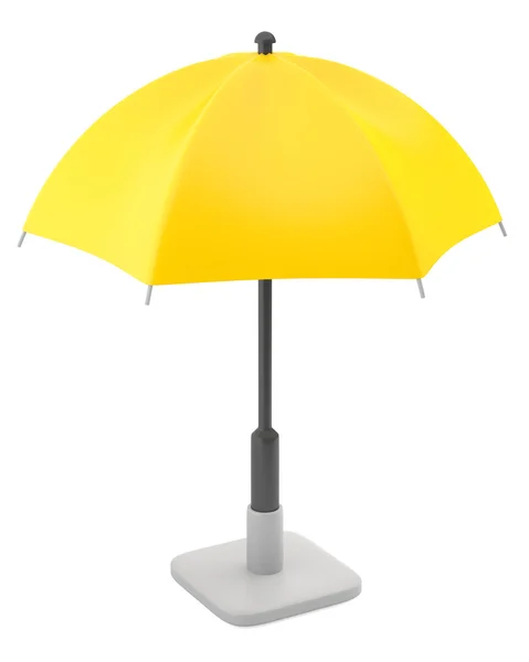 Guarda-chuva amarelo — Fotografia de Stock