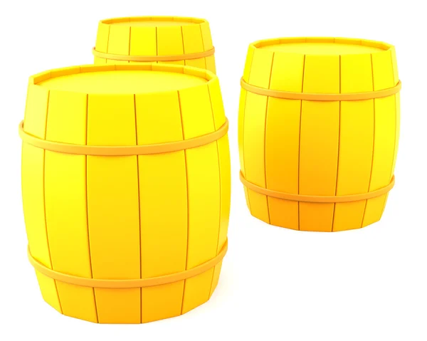 Wooden barrels — Stock Photo, Image