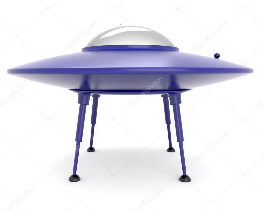 Cartoon styled UFO