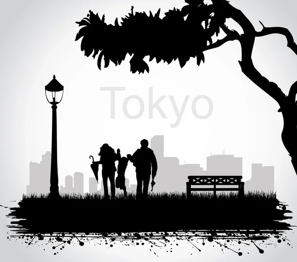 Tokyo park. — Stok Vektör