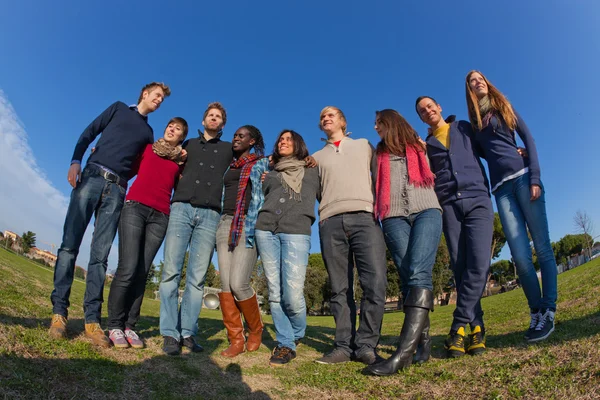Grupo de estudiantes universitarios felices —  Fotos de Stock