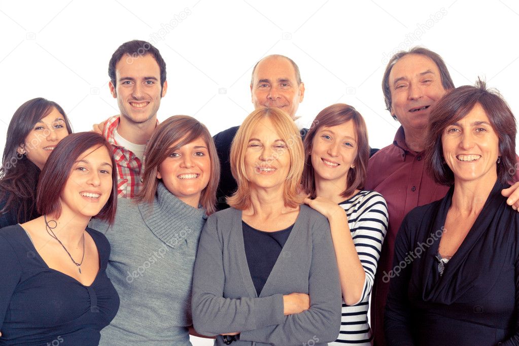 Caucasian Family, Group of