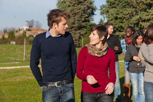 College Students at Park — Stock Photo, Image