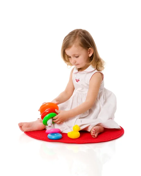 Menina jogando — Fotografia de Stock