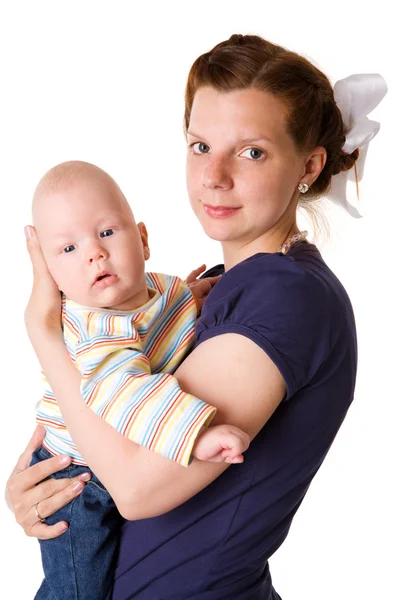 Matka trzymająca dziecko — Zdjęcie stockowe