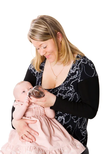 Moeder voedende baby — Stockfoto