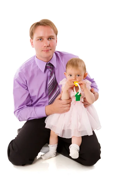 Padre con bebé — Foto de Stock