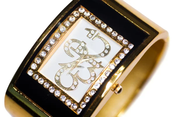 Reloj de pulsera dorado — Foto de Stock