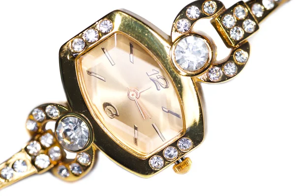 황금 손목 시계 — 스톡 사진
