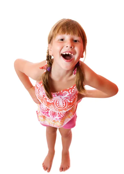Smějící se dívka — Stock fotografie