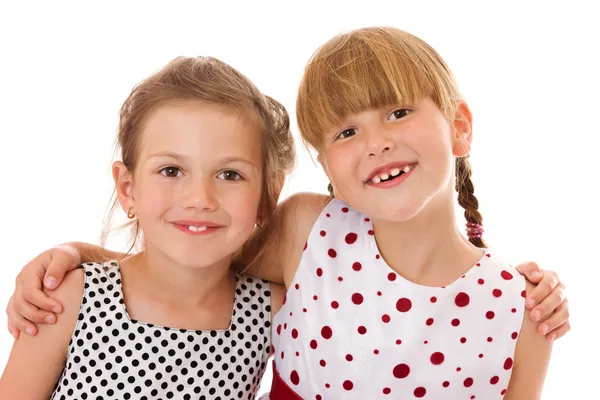 Glad lilla systrar — Stockfoto