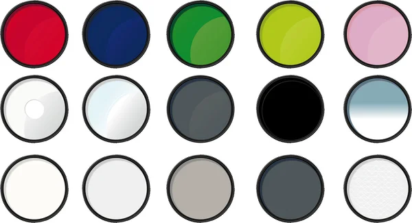 Nastavit různé barvy filtry — Stockový vektor