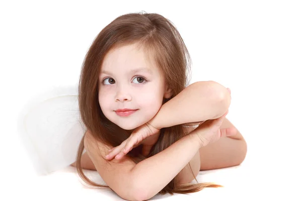 Beautiful four-year girl — Stock Photo, Image