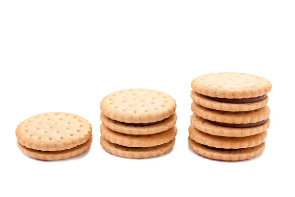 A cookie-k három staks — Stock Fotó