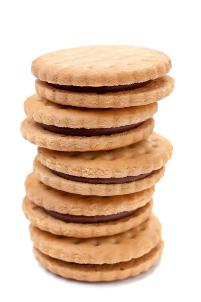 Empilhamento de biscoitos preenchidos — Fotografia de Stock