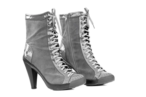 Pair of Grey Boots — Stock Photo, Image