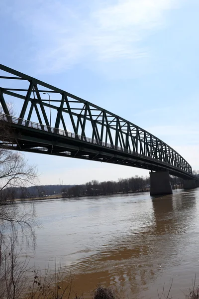 Williamstown most nad rzeką ohio — Zdjęcie stockowe
