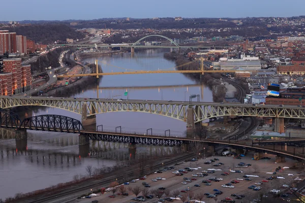 Pontes em Pittsburgh — Fotografia de Stock